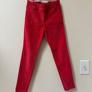 Red Corduroy Jeggings from Boden. Size 9/10
